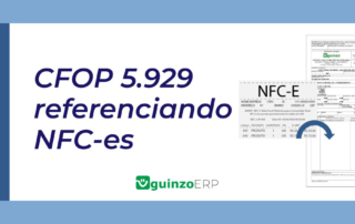 Imagem: CFOP 5.929 referenciando NFces