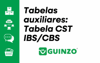 Tabelas auxiliares: Tabela CST IBS/CBS
