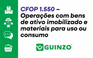 CFOP 1.550 - Operações com bens de ativo imobilizado e materiais para uso ou consumo